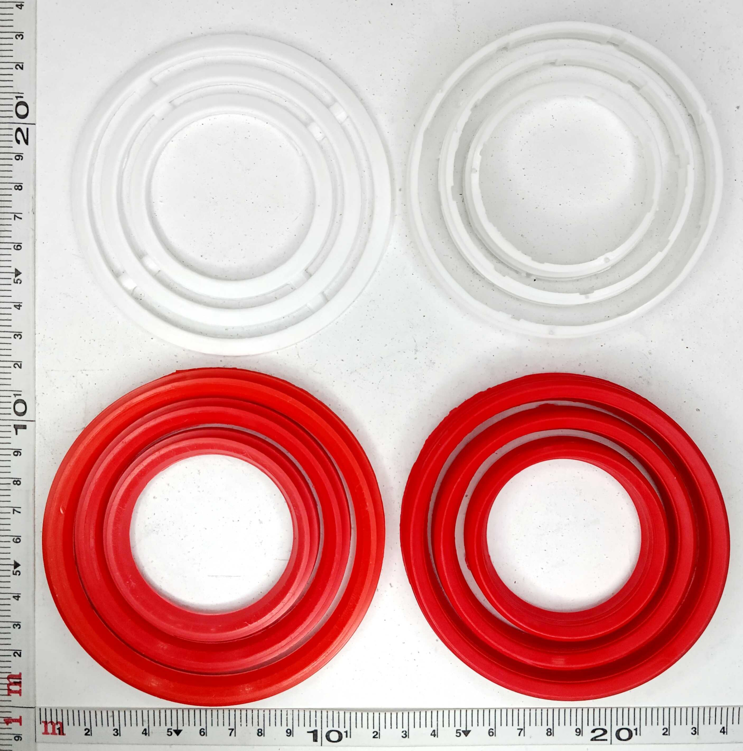 Ремкомплект гидроцилиндра 55111 - 65115 15 т (полиуретан) 12 позиций