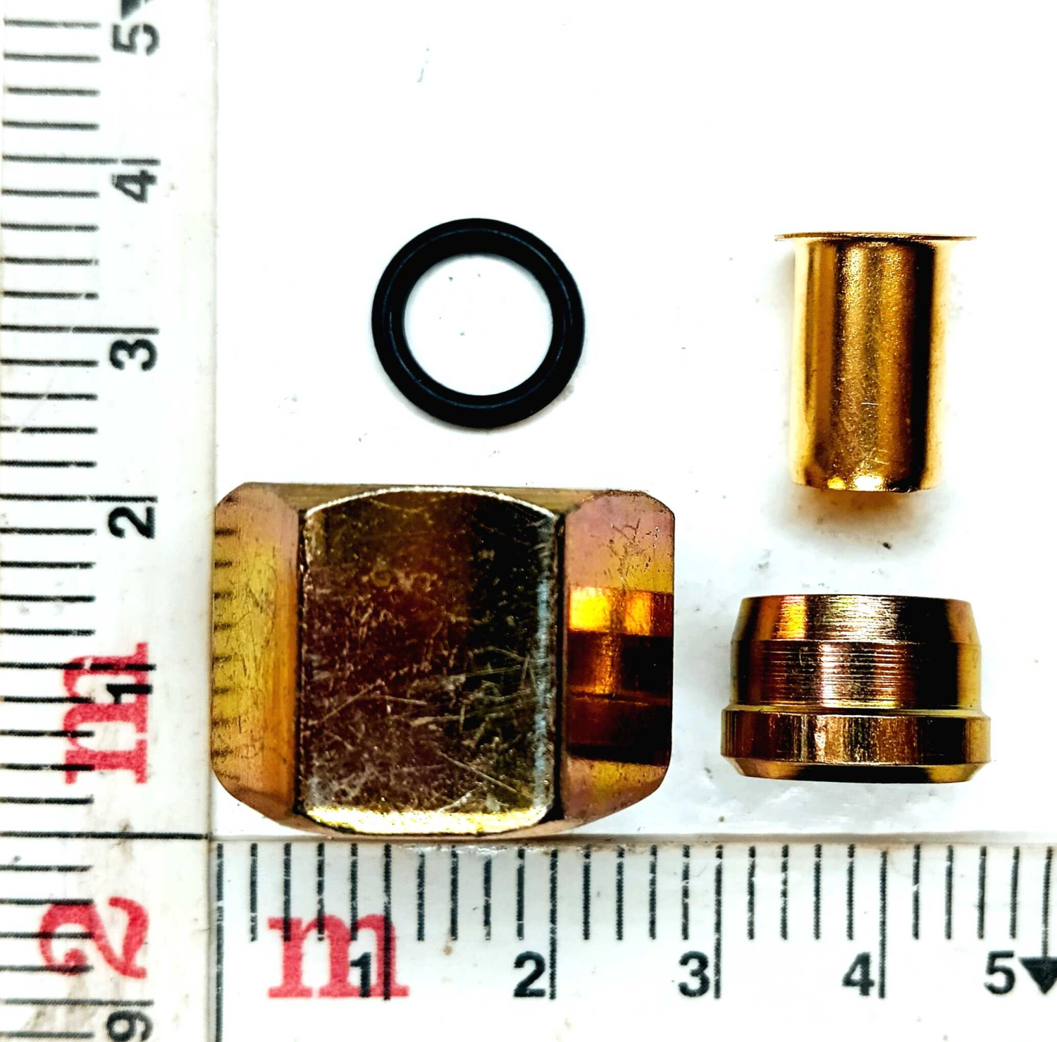 Ремкомплект трубки ПВХ на 12 мм (гайка, муфта, втулка кольцо)