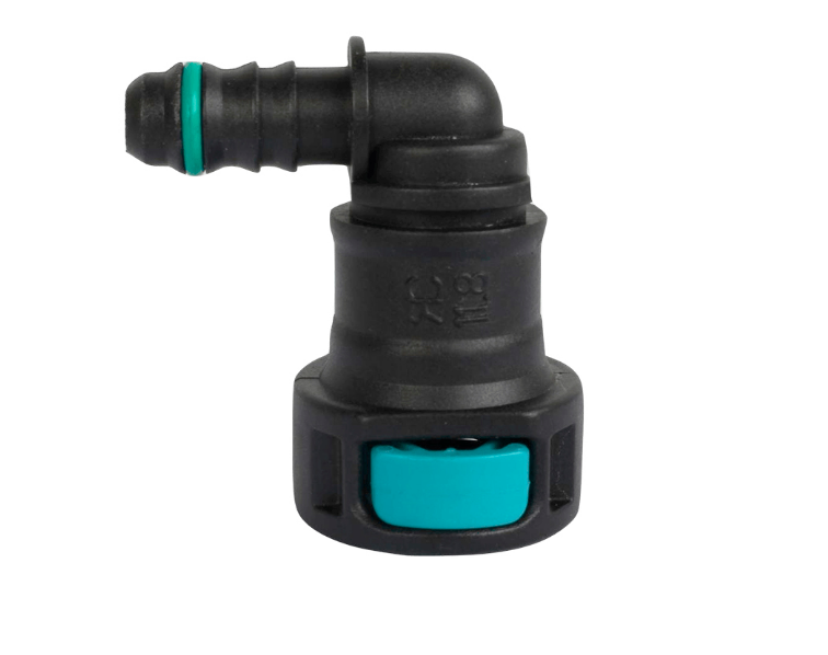 Штуцер быстросъемный топливной трубки D 11.8 (угловой) под Ø10 трубку