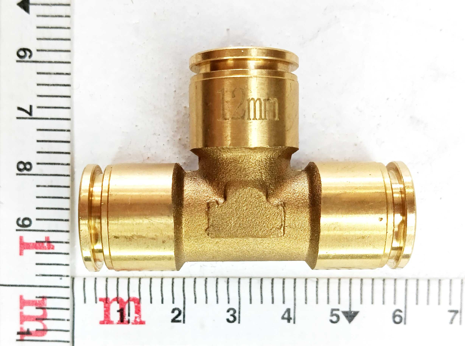 Фитинг металл тройник соединение для трубок d 12