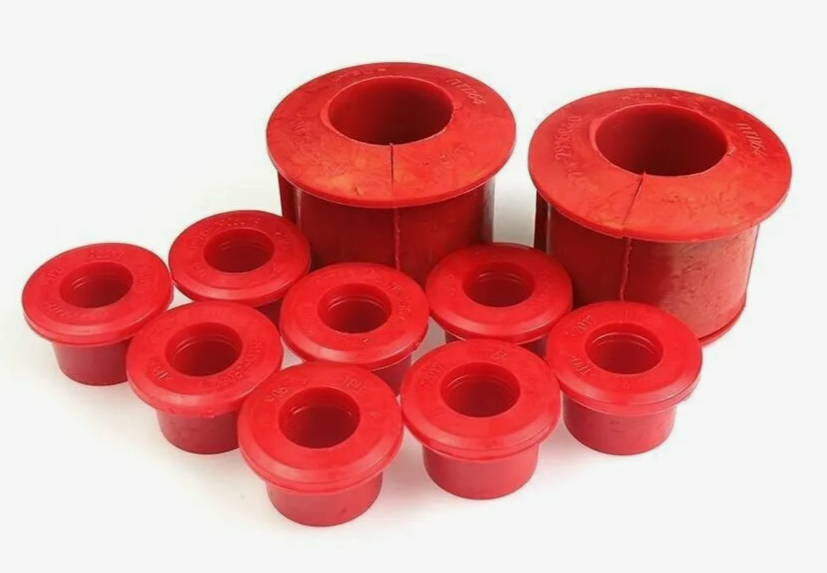 Комплект втулок стабилизатора полный 10 штук, полиуретан КАМАЗ 65115, 6460, 5360, 6520, 6540, 4308