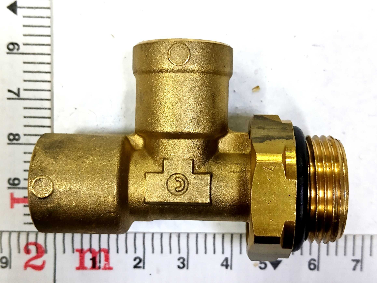 Фитинг металл тройник 12х12х22