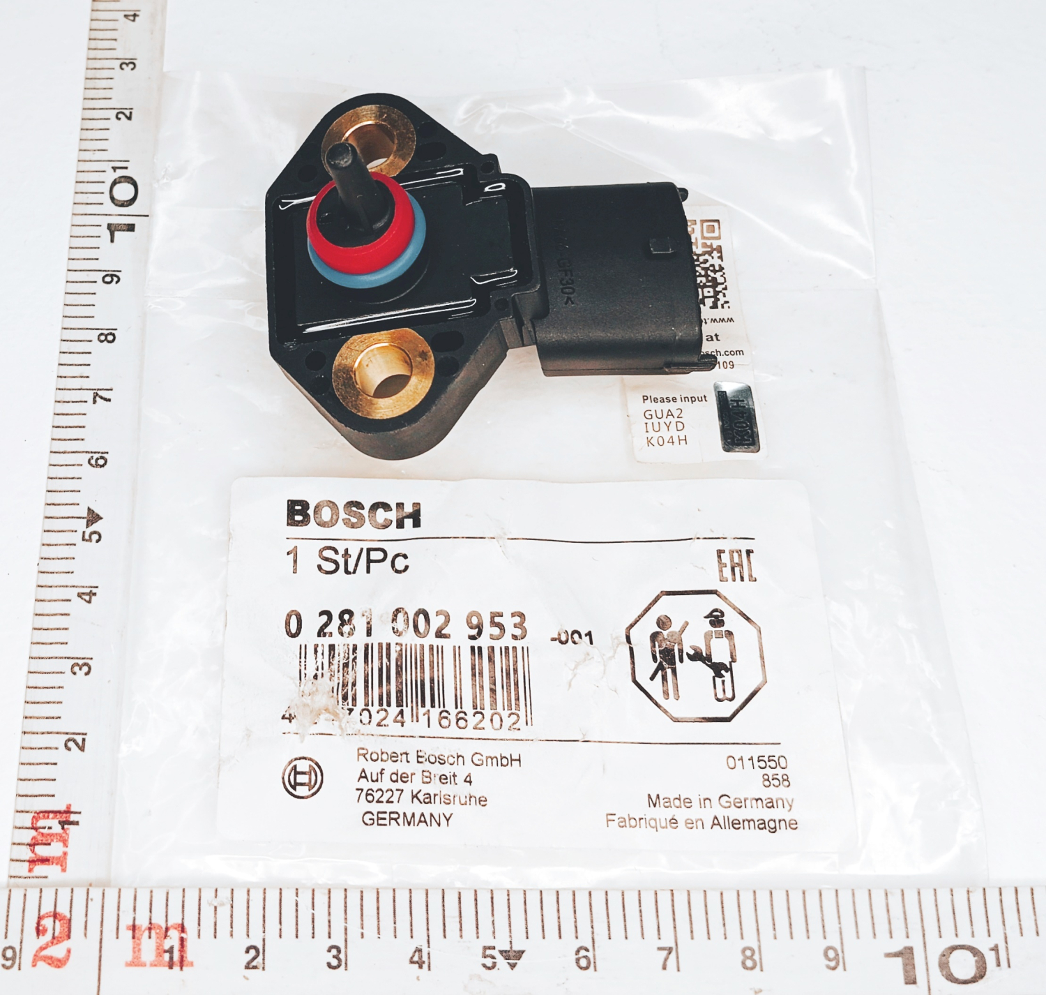 Датчик давления и температуры масла 0281002853 FZB для а/м КамАЗ Евро-3, дв. 650 / BOSCH