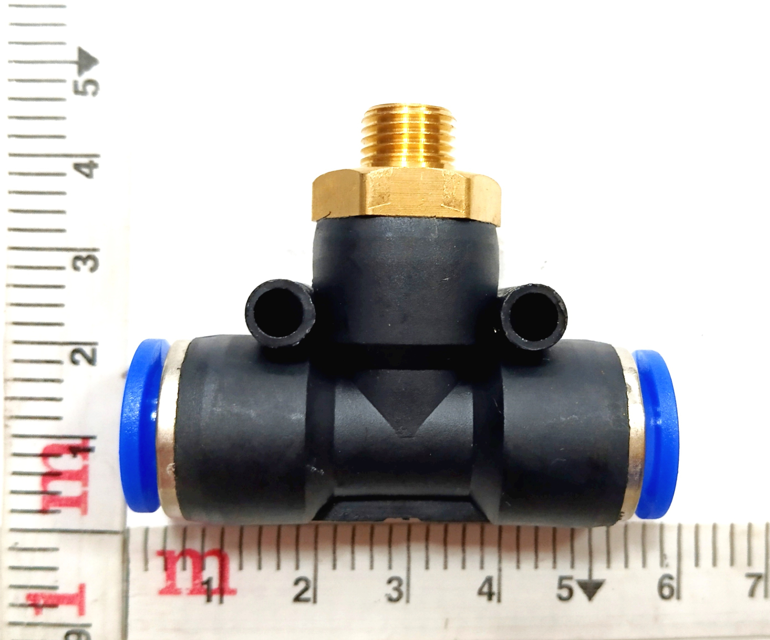 Фитинг трубок Т-образный d=10 М10х1, наружняя резьба металлическая