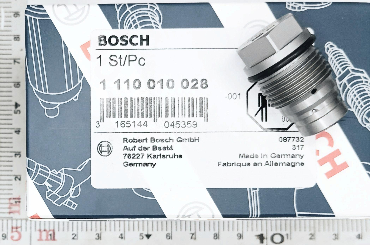 Датчик давления топливной системы на рампу 5317174 (ISLe, ISF3/8, ISBe) 1110010015/1110010028/397409