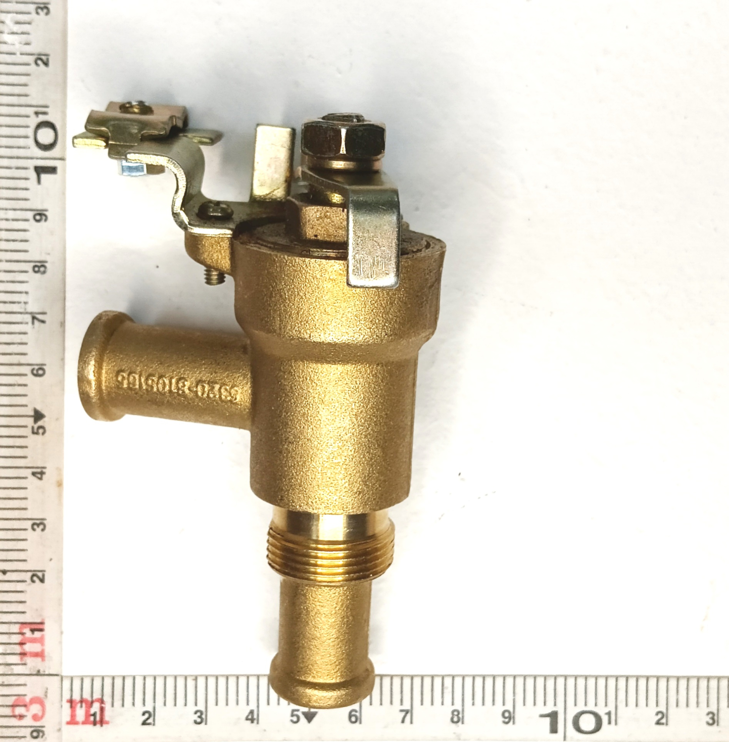 Кран отопителя бронза