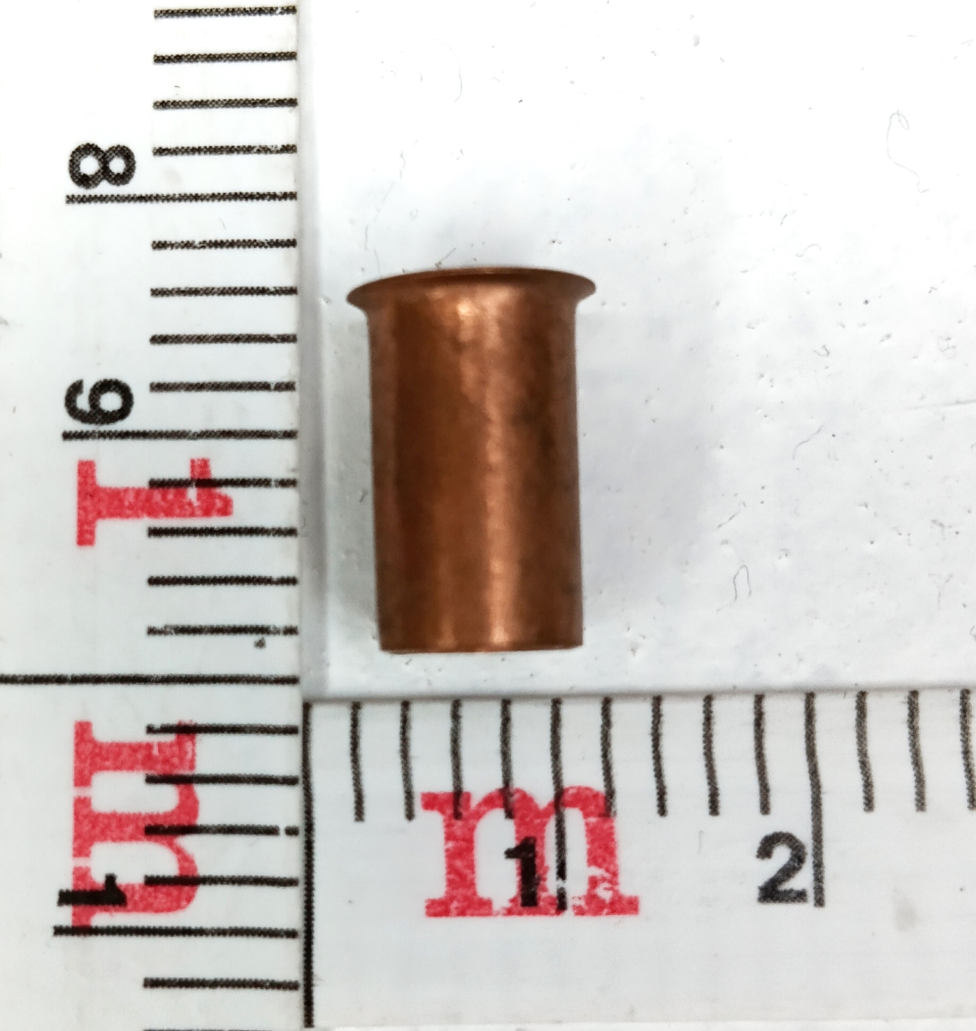 Втулка на трубку d 10 медь