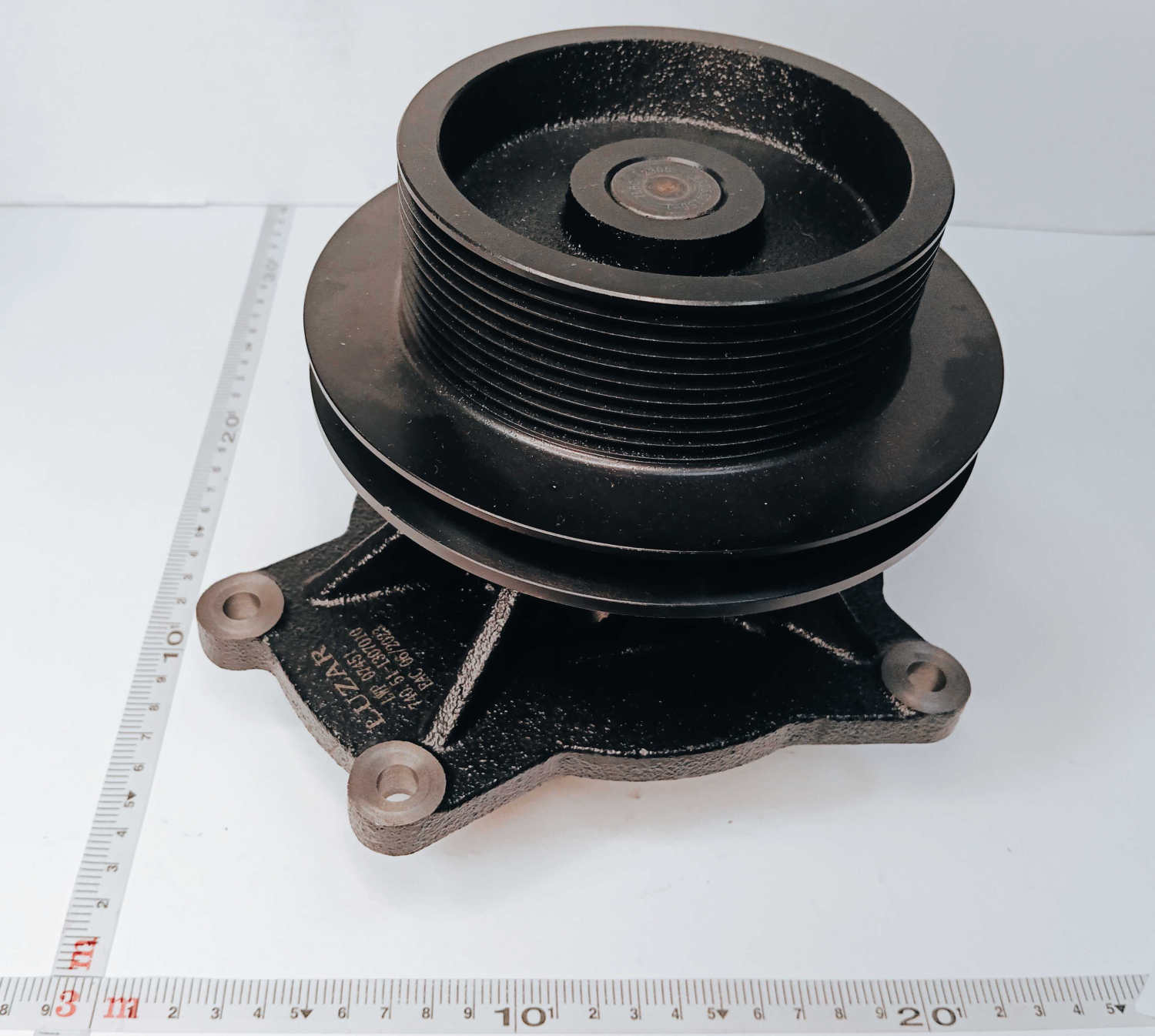 Насос водяной Евро 2, двойной шкиф 115 и 160мм,10 ручейковый / ЛУЗАР