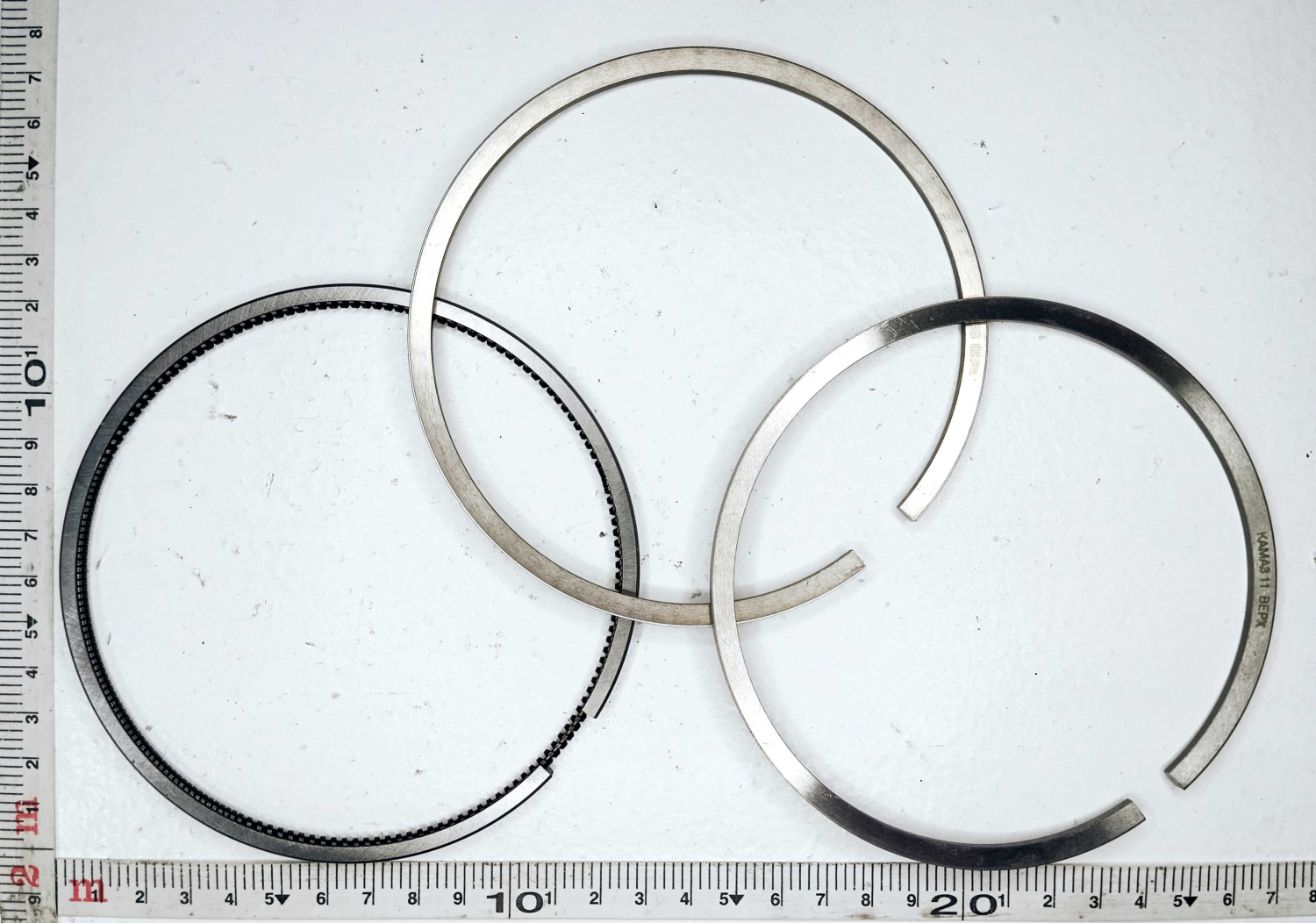 Комплект поршневых колец Евро 2, 3 на 1 поршень (мск 3 мм) / ЗАВОД