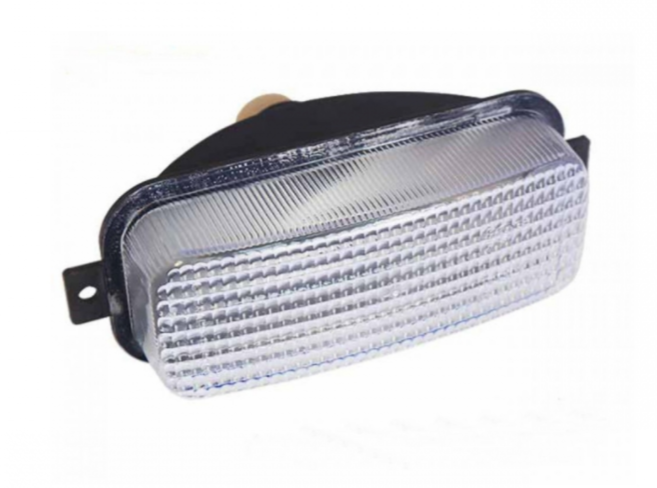 Указатель поворотов передний бампера БАНАН белый КАМАЗ, КРАЗ, МАЗ