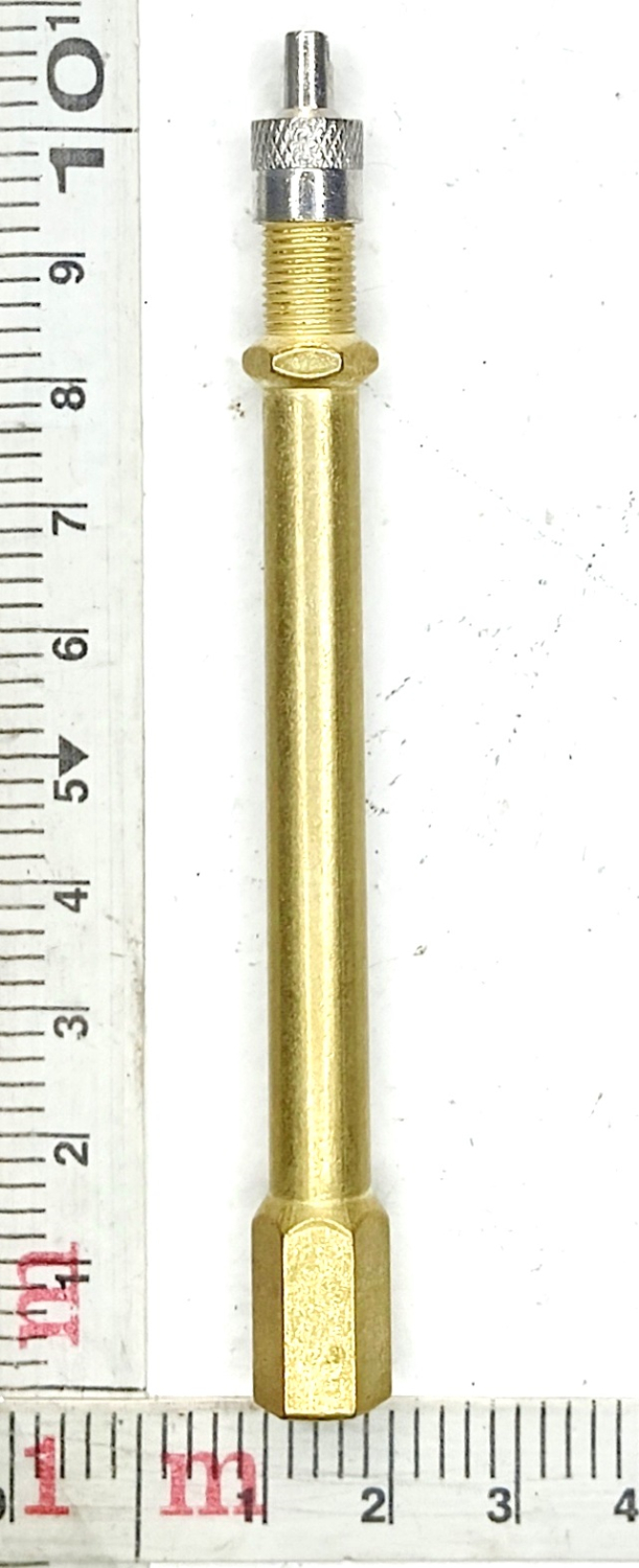 Удлинитель вентиля шинный 10 см латунь L=100  мм