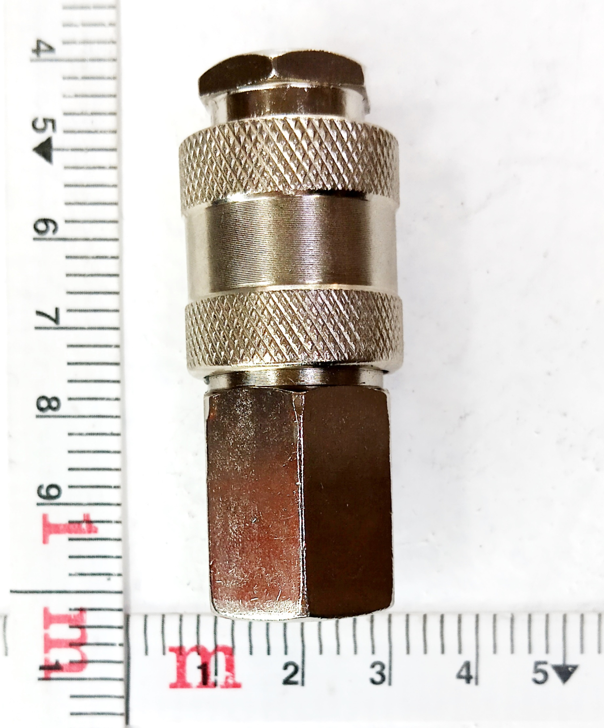 Переходник для пневмоинструмента, штуцер  быстросъем соединение мама 1/4 с внутренней резьбой