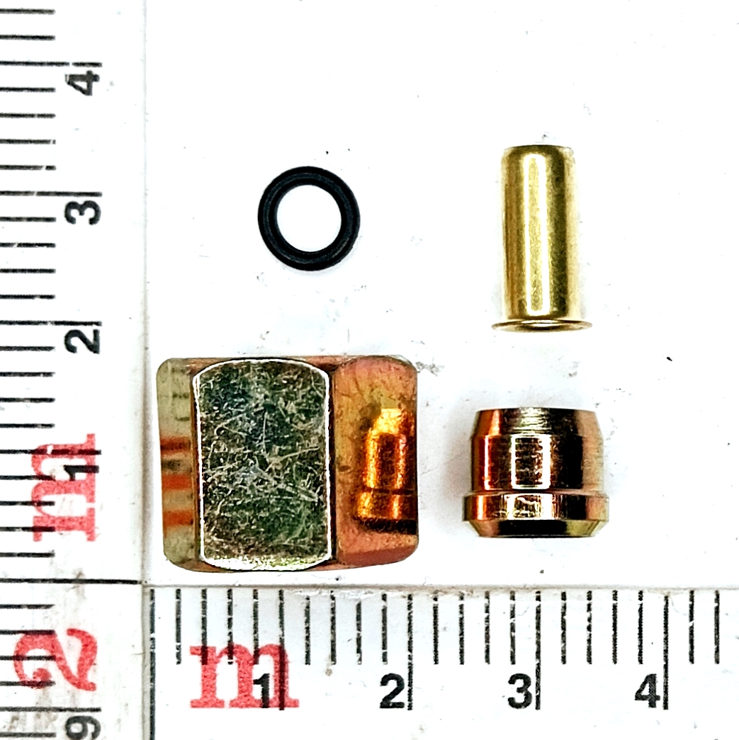 Ремкомплект трубки ПВХ на 8 мм (гайка, муфта, втулка кольцо)