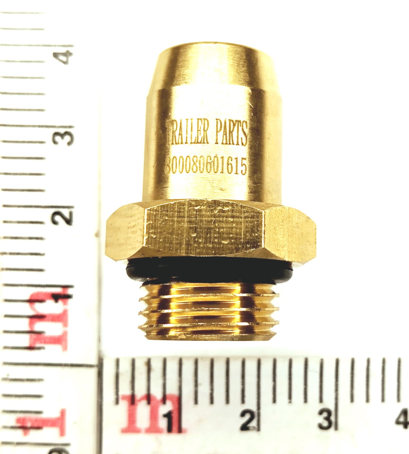 Фитинг прямой штуцер М16хТ8 латунь, разборный