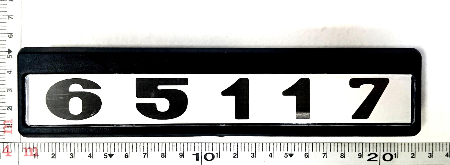 Табличка кабины 65117