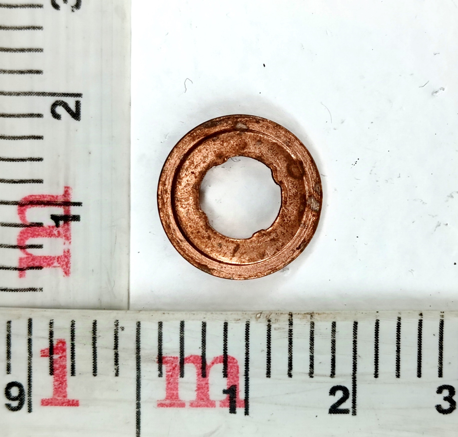 Шайба медная форсунки 7,5*15*1,5мм Cummins 