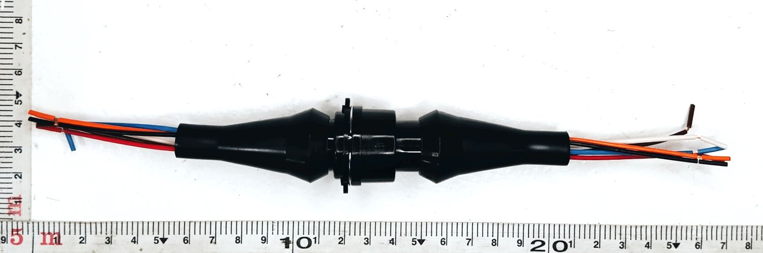 Колодка соединит 6-ти конт, заднего фонаря ГАЗель, КАМАЗ, МАЗ, герметичная, к-т=вилка+розетка