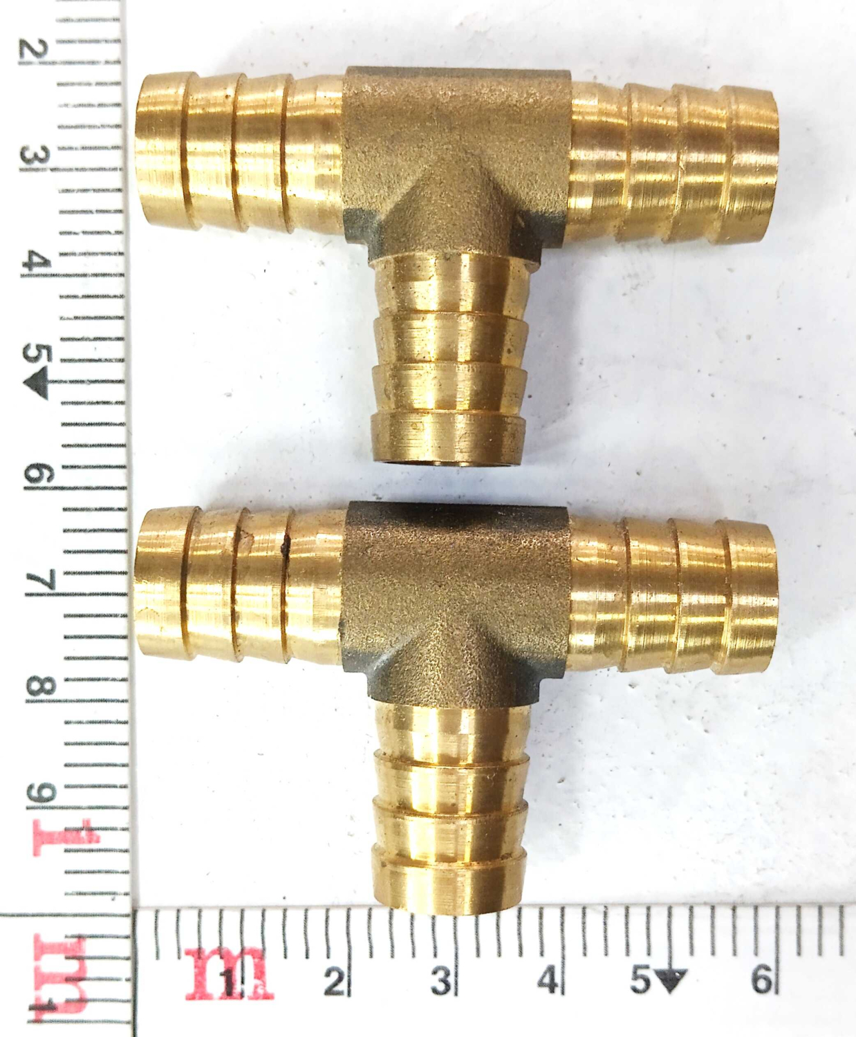 Тройник латунный различных диаметров