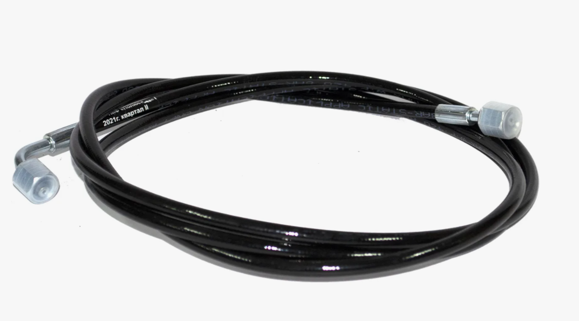 Трубка подьема кабины высокого давления КАМАЗ 65115, 65117 полиамидная, армированная. 420 атм L=3160