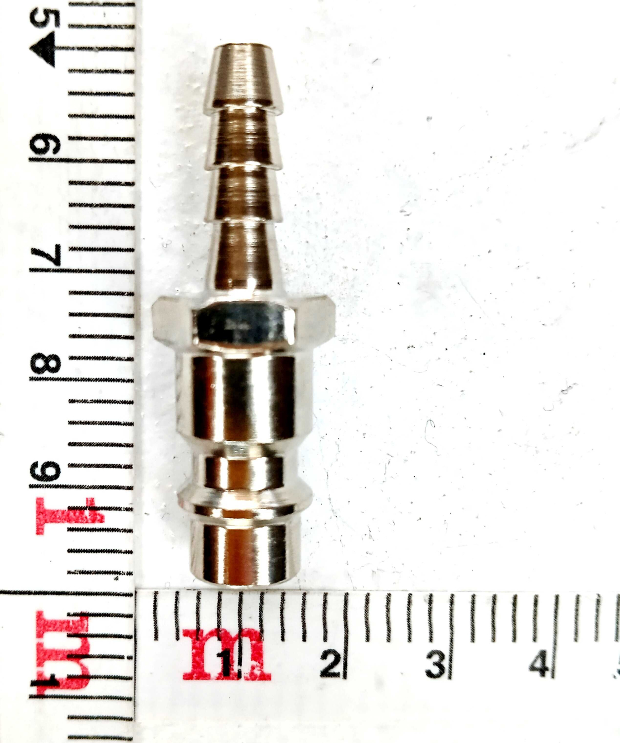 Переходник для пневмоинструмента,штуцер быстросьем d6 под трубку ПВХ ёлка