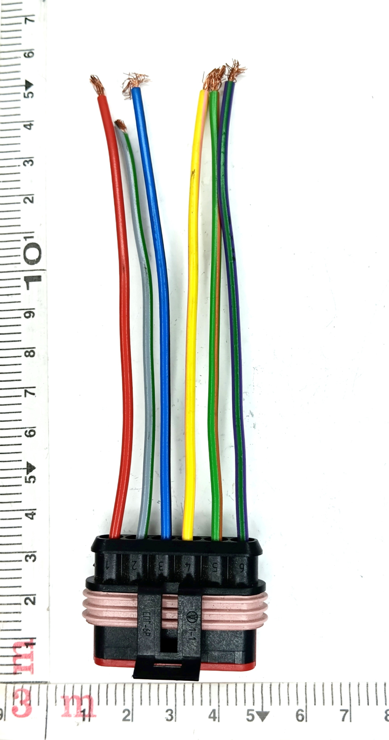 Колодка соединит 6-ти контакт серии 1,5мм. гнездо, герметичная IP66/67, в сборе