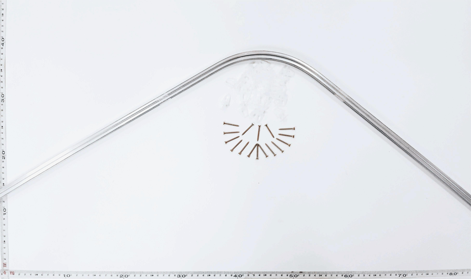 Направляющая штор алюминевая (2шт)